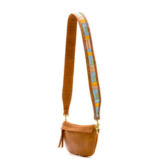 Grain Leather Zip Crossbody Handbag