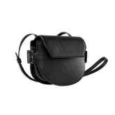 Full Grain Leather Magnetic Snap Mini Crossbody Handbag