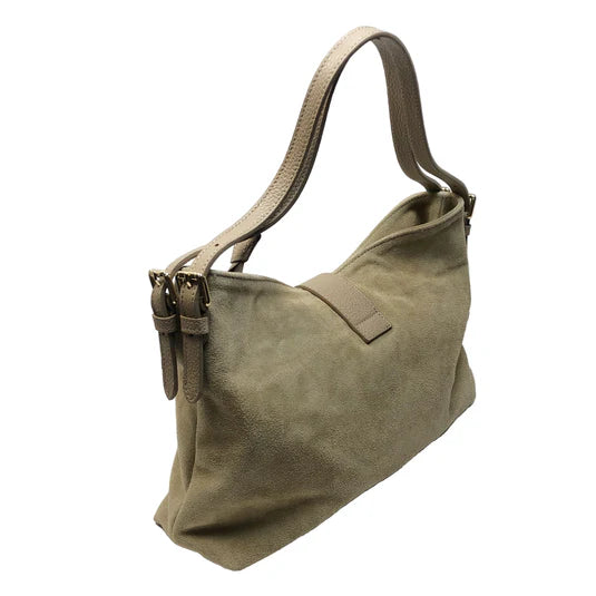 Suede Leather 3-Way Hybrid Convertible Shoulder Crossbody Bag