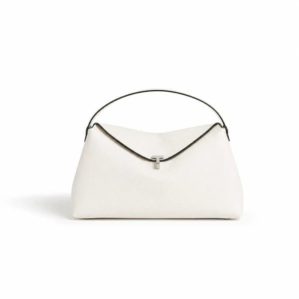 Minimal T Buckle Convertible PU Leather Shoulder Clutch Bag
