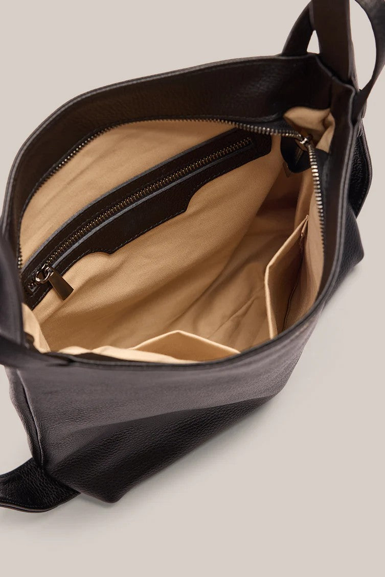 Premium Pebble Leather 3-Way Convertible Shoulder Backpack Bag