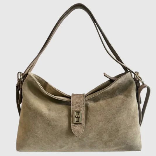 Suede Leather 3-Way Hybrid Convertible Shoulder Crossbody Bag