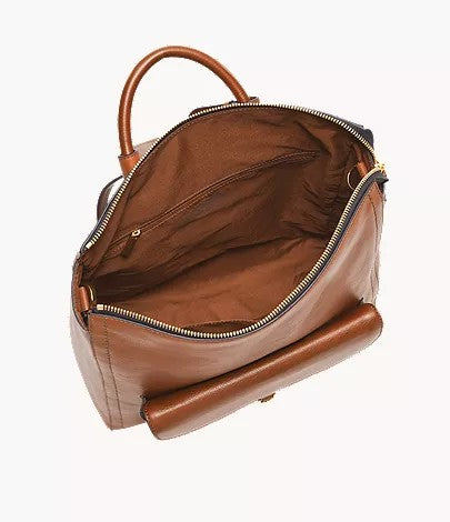 Grain Leather 3-Way Convertible Backpack Tote Crossbody Bag