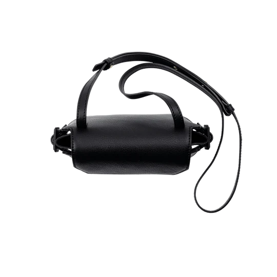 Full Grain Leather Magnetic Snap Mini Crossbody Handbag