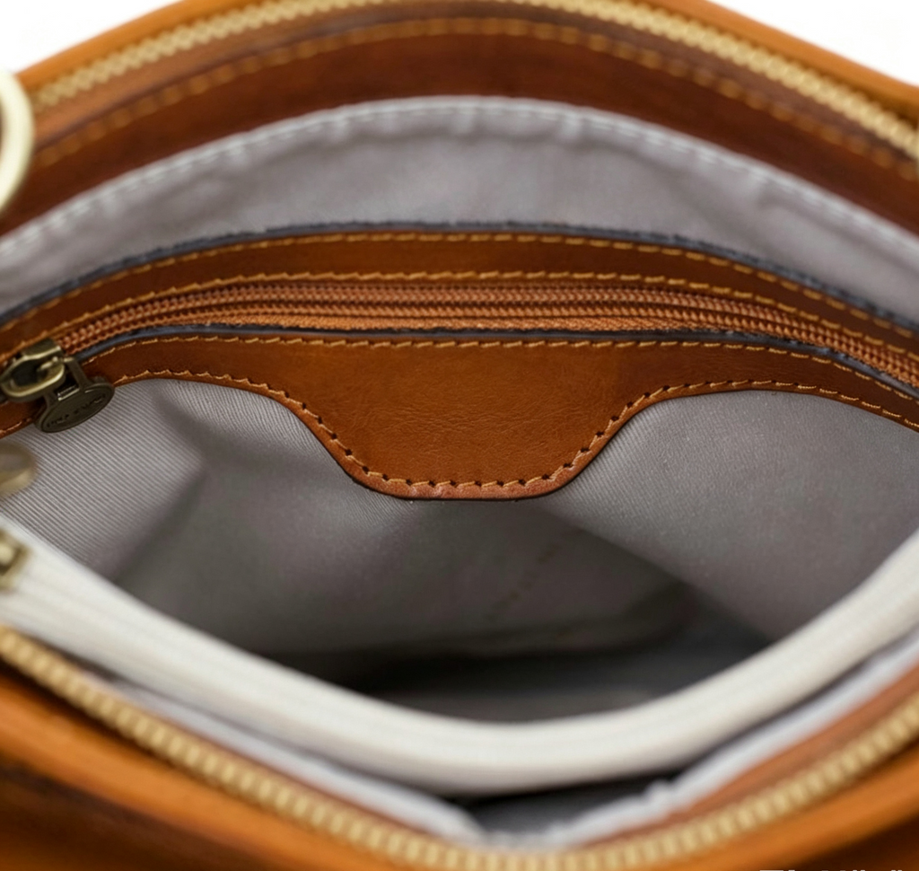 Adjustable Strap Vegetable Tanned Leather 3-Way Hybrid Backpack Tote Bag