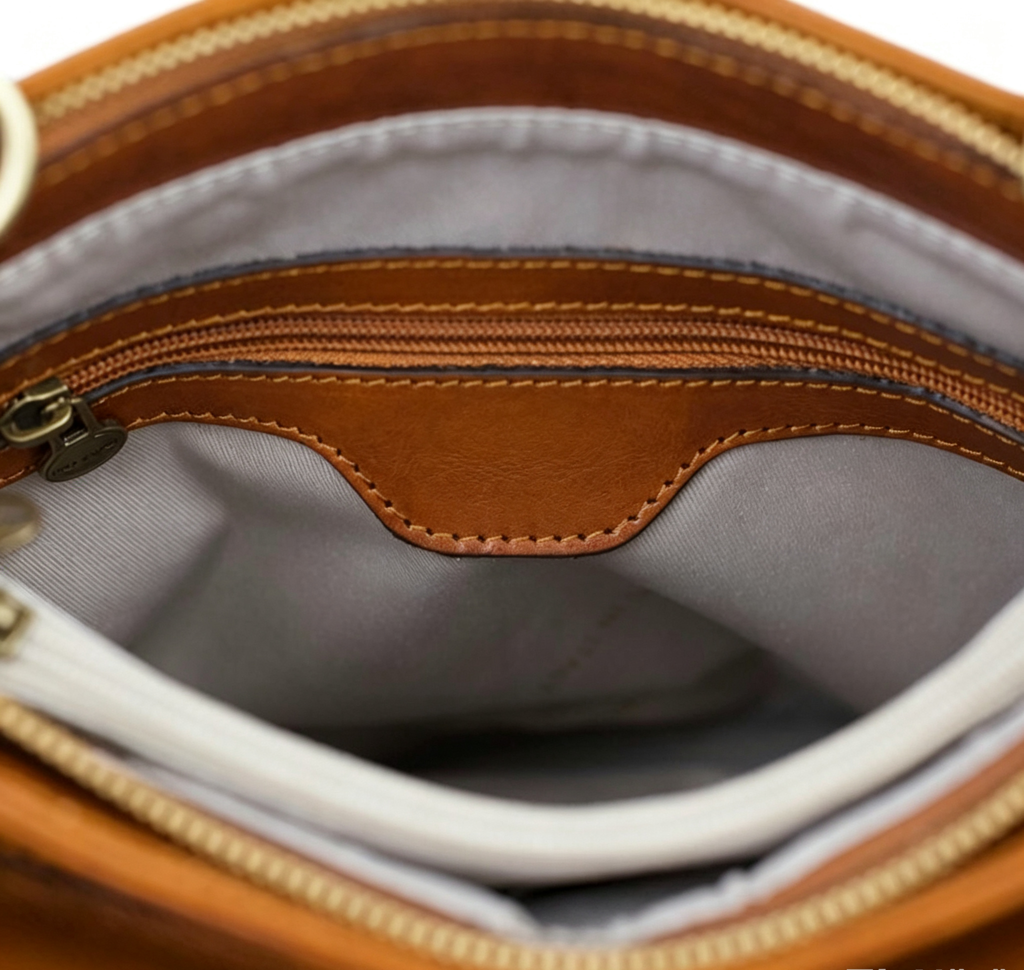 Adjustable Strap Vegetable Tanned Leather 3-Way Hybrid Backpack Tote Bag